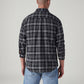 Men's Checkered Slim Fit Dobby Shirt - Back View