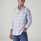 Men's Checkered Slim Fit Dobby Shirt - Styleshot View