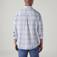Men's Checkered Slim Fit Dobby Shirt - Back View