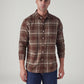 Men's Checkered Slim Fit Dobby Shirt - Front View
