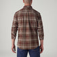 Men's Checkered Slim Fit Dobby Shirt - Back View