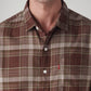 Men's Checkered Slim Fit Dobby Shirt - Detail View