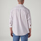 Men's Striped Slim Fit Dobby Shirt - Back View