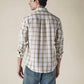 Men's Checkered Slim Fit Linen Shirt - 310bb480-5e4d-485b-b30a-4edc3ee5a981 View
