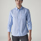 Men's Solid Slim Fit Linen Shirt - Front View