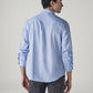Men's Solid Slim Fit Linen Shirt - Back View