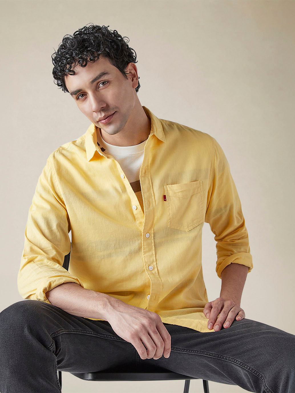 Men's Solid Slim Fit Shirt - c8c7363d-e66a-4460-a7cd-6193a3f9a104 View