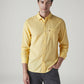 Men's Solid Slim Fit Shirt - Front View