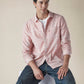 Men's Checkered Slim Fit Linen Shirt - 460af103-73f2-45ac-b3cb-e480f11ef8e9 View