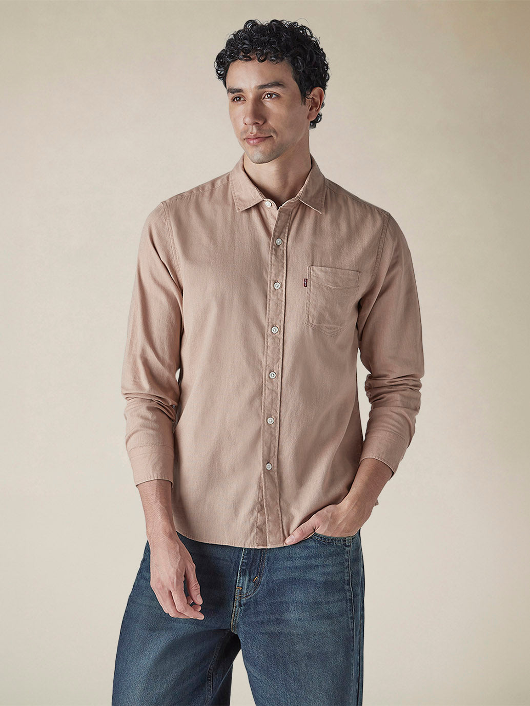 Men's Solid Slim Fit Linen Shirt - c0037c4a-1449-49c0-8e09-2bd65e0f682c View