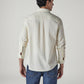 Men's Solid Slim Fit Oxford Shirt - Back View