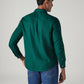 Men's Solid Slim Fit Oxford Shirt - Back View