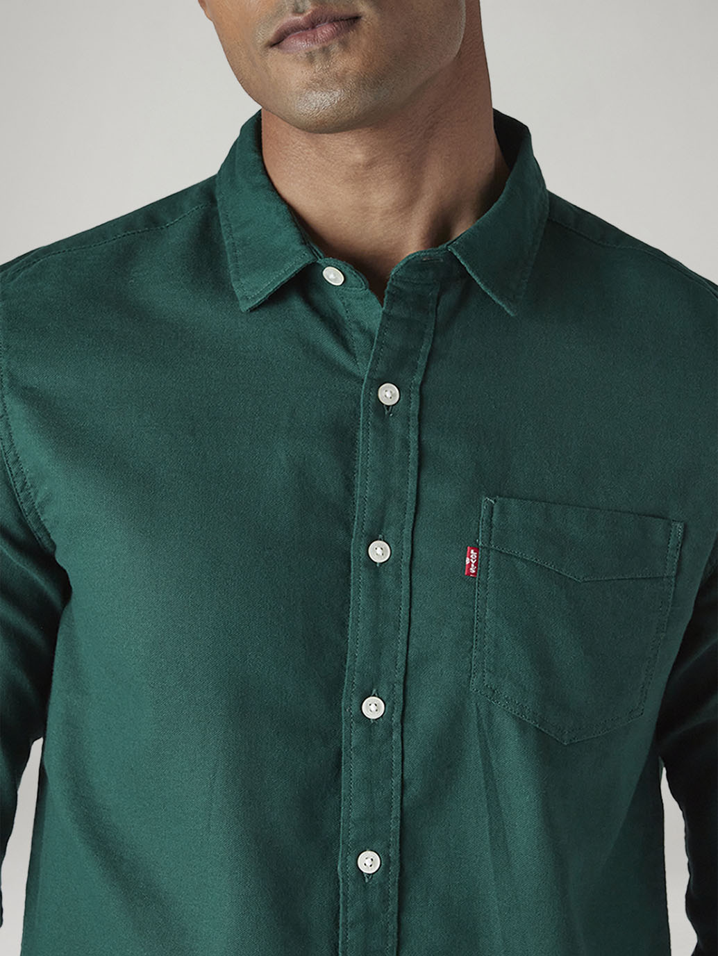Men's Solid Slim Fit Oxford Shirt - 20 View