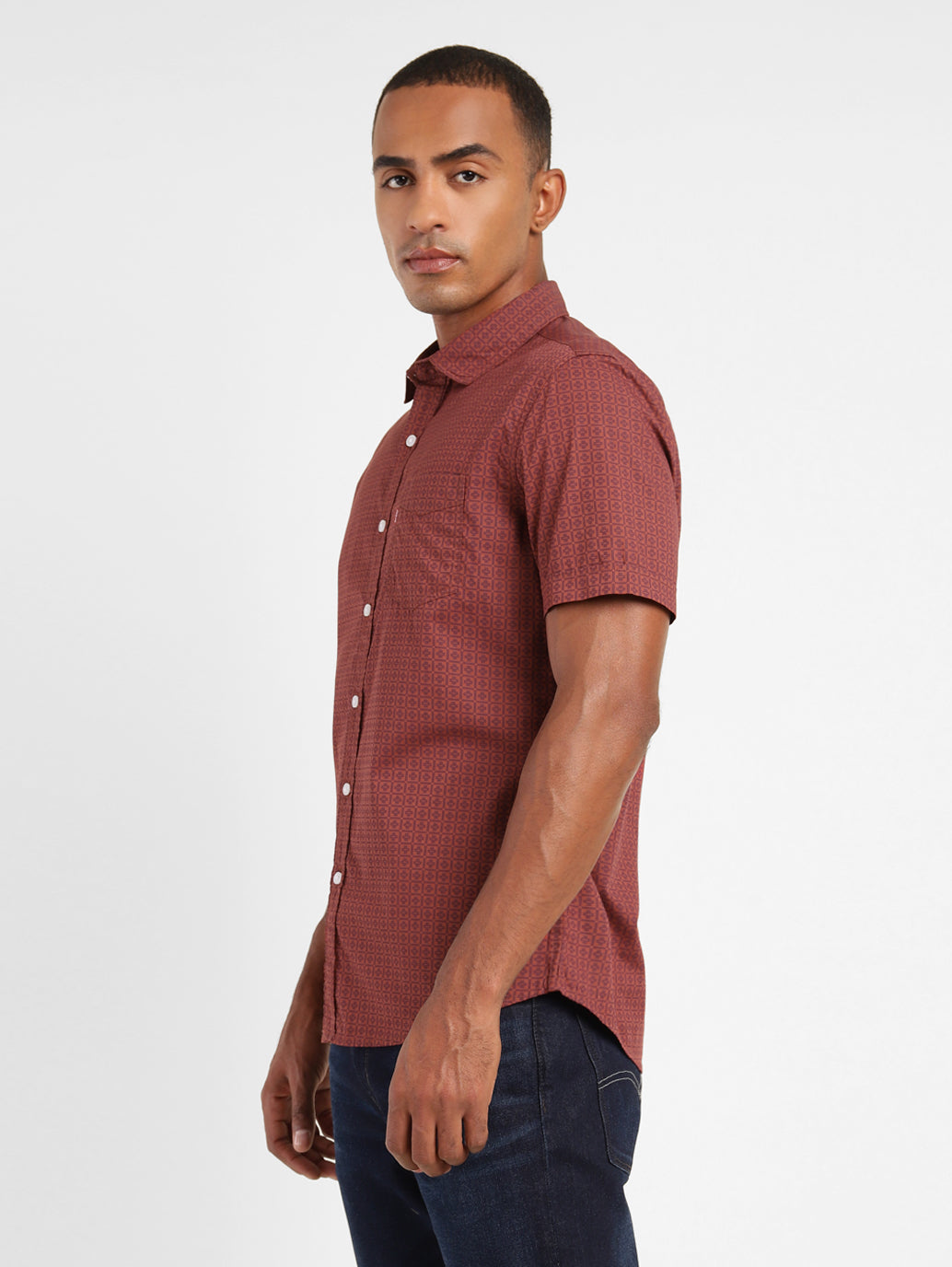 Men's Geometric Print Slim Fit Shirt - f479bd93-0b03-4be0-b799-d433e08b5dcf View