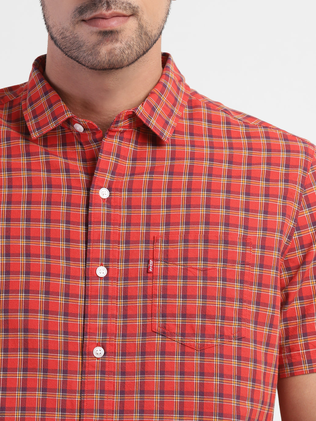 Men's Checkered Slim Fit Shirt - 250faa2b-5ba8-49b3-bc92-edbce0293c33 View