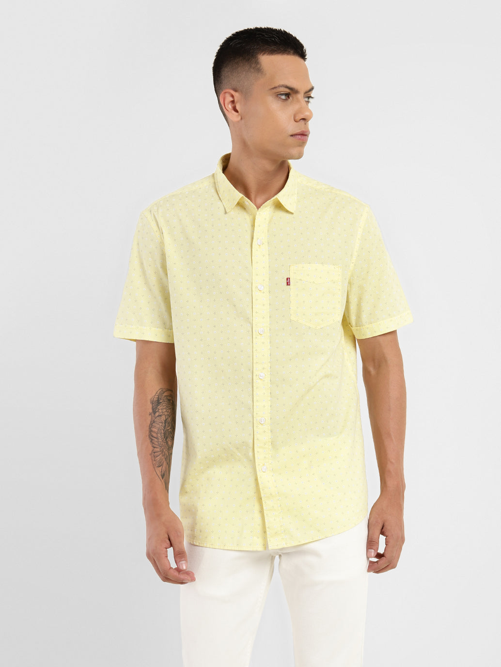 Men's Geometric Print Slim Fit Shirt - c5e627ad-8a7d-4d2b-bae9-f01b976cf433 View