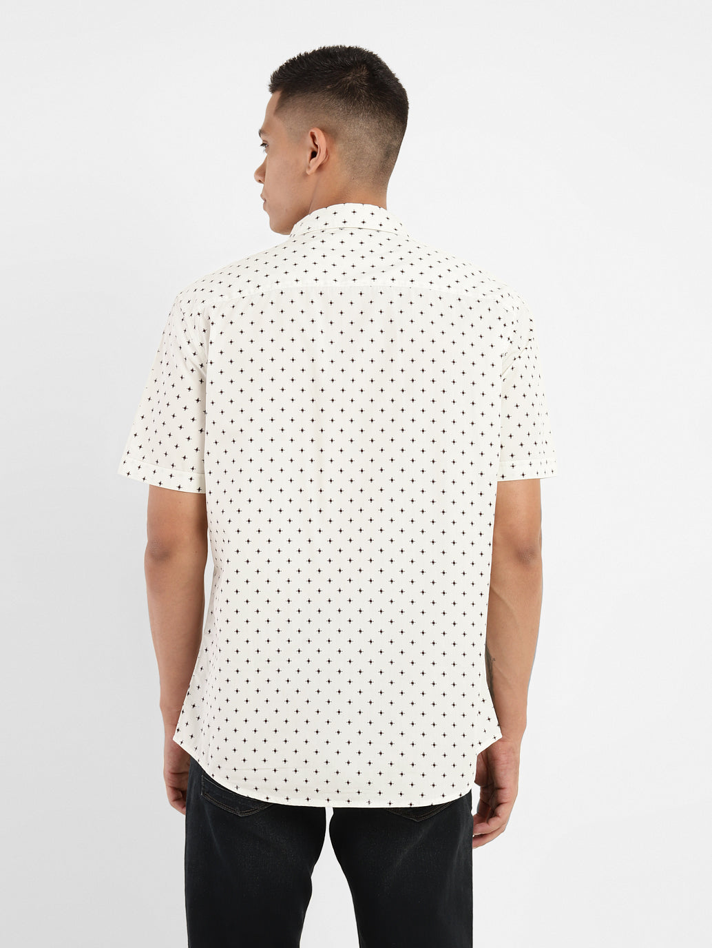 Men's Geometric Print Slim Fit Shirt - 15a1e77b-9abe-48e1-8661-5721def0b725 View