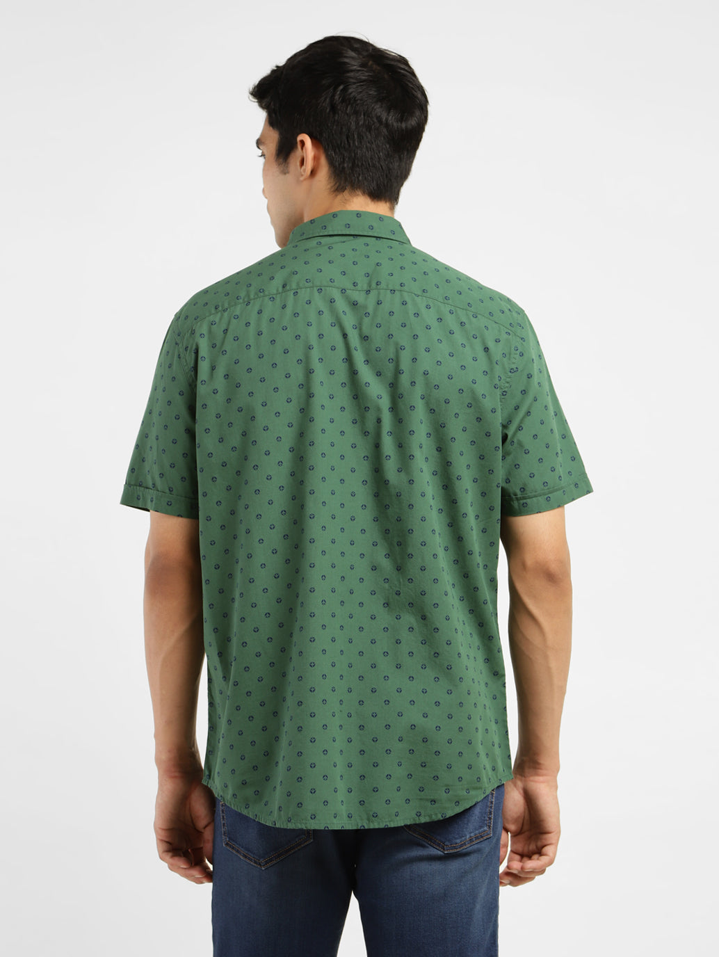 Men's Geometric Print Slim Fit Shirt - 776e585d-750a-4148-afe3-0d6965846e4a View