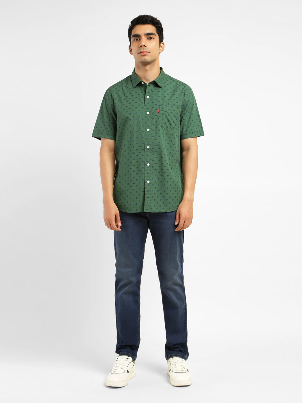 Men's Geometric Print Slim Fit Shirt - e253f409-8237-45d8-9837-0e446535145e View