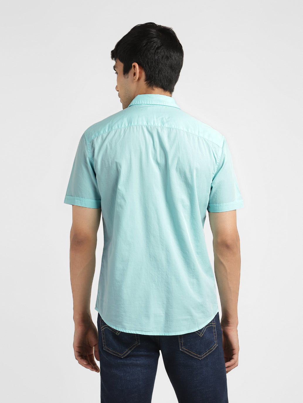 Men's Brand Logo Slim Fit Shirt - ff373237-80c6-48c9-8238-35610658dfd4 View