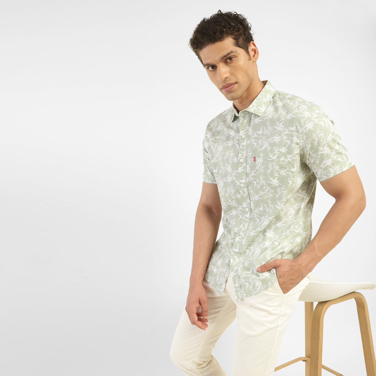 Men's All Over Printed Slim Fit Shirt - StyleShot View
