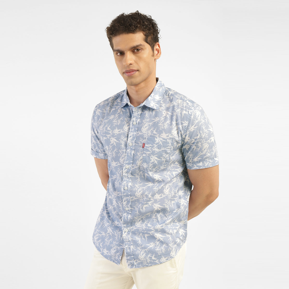 Men's All Over Printed Slim Fit Shirt - StyleShot View