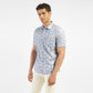 Men's All Over Printed Slim Fit Shirt - Side View