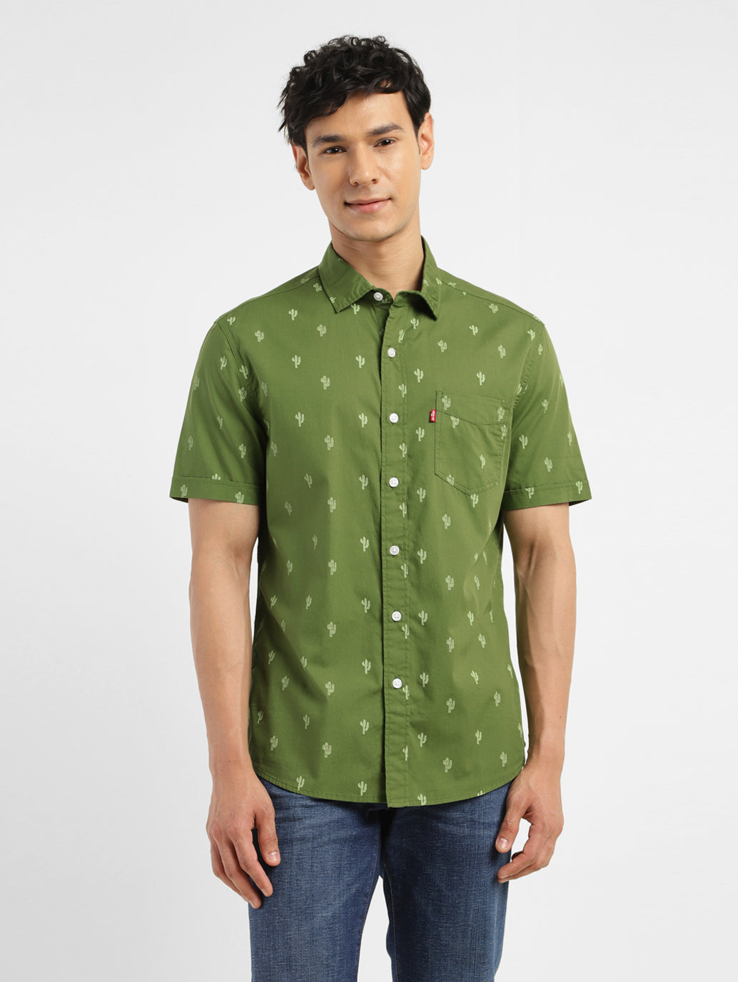 Men's All Over Printed Slim Fit Shirt - f192a651-c718-42b2-a1a2-f4083aca5c17 View