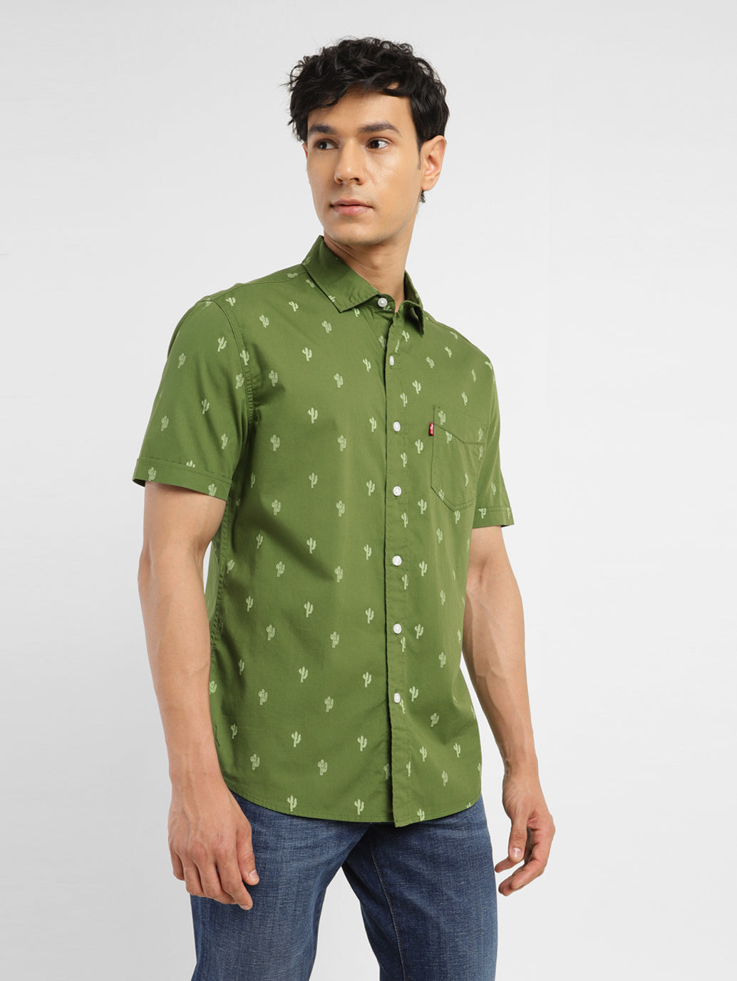 Men's All Over Printed Slim Fit Shirt - StyleShot View