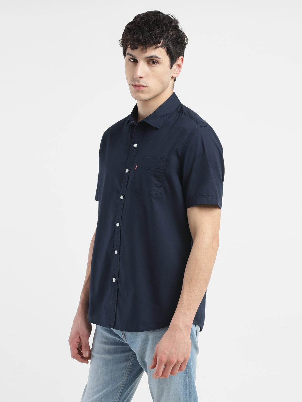 Men's Solid Slim Fit Shirt - 42a23a35-0ca2-4475-9622-dc432105ad6b View