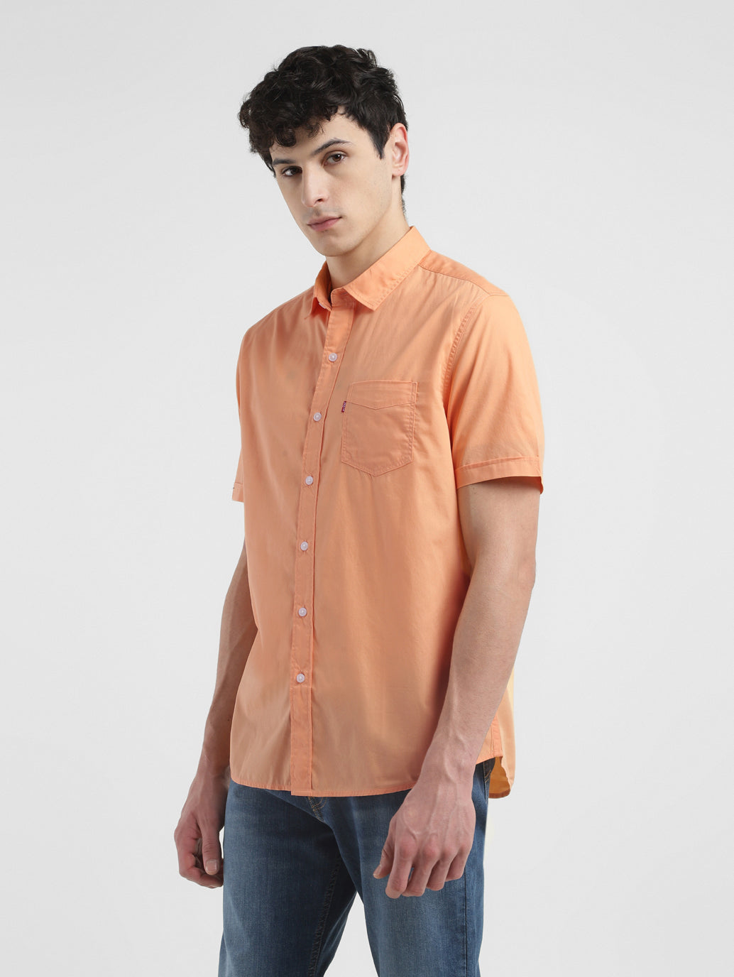 Men's Solid Slim Fit Shirt - 0c8c9d89-96ea-4ec7-b6f4-de7db9a8e3ed View