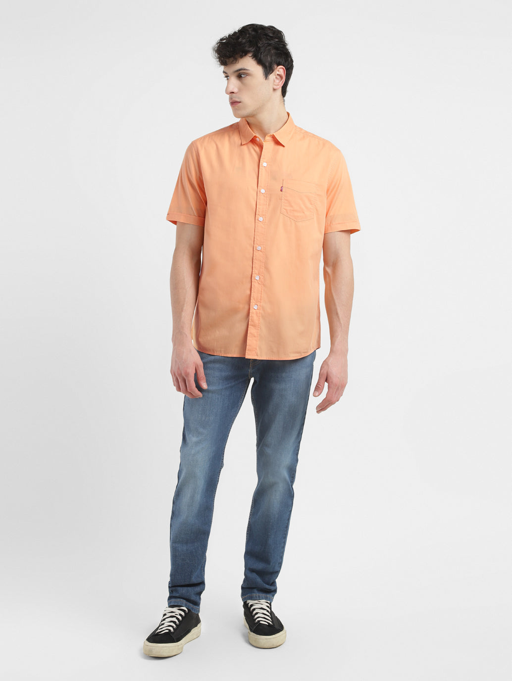 Men's Solid Slim Fit Shirt - e8e95646-9b93-45a5-8190-694d491756ce View