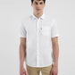 Men's Solid Slim Fit Shirt - Front View