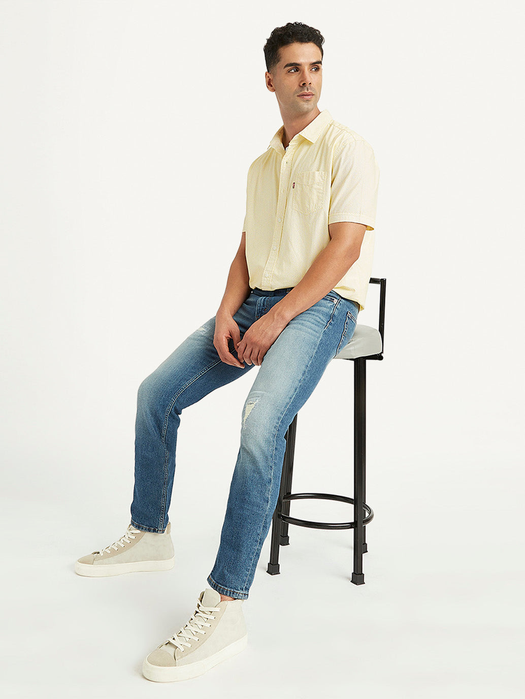 Men's Solid Regular Fit Shirt - 934603cf-08c3-4a6f-9199-35a47dddb365 View
