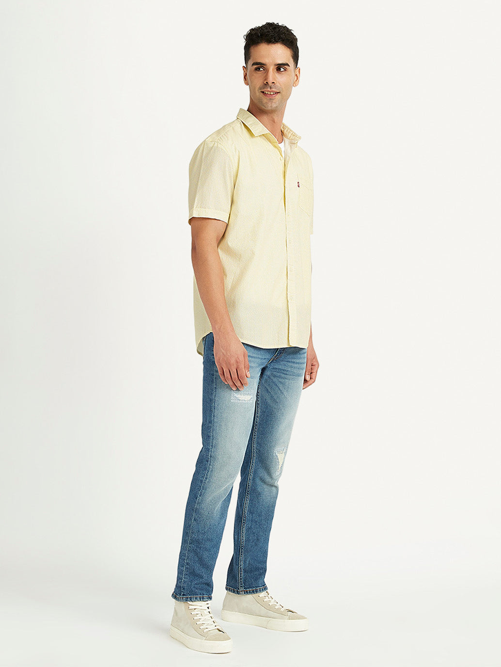 Men's Solid Regular Fit Shirt - 182aea7f-06e6-46bf-9710-d26a1af3aee6 View