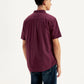 Men's Solid Slim Fit Shirt - Back View