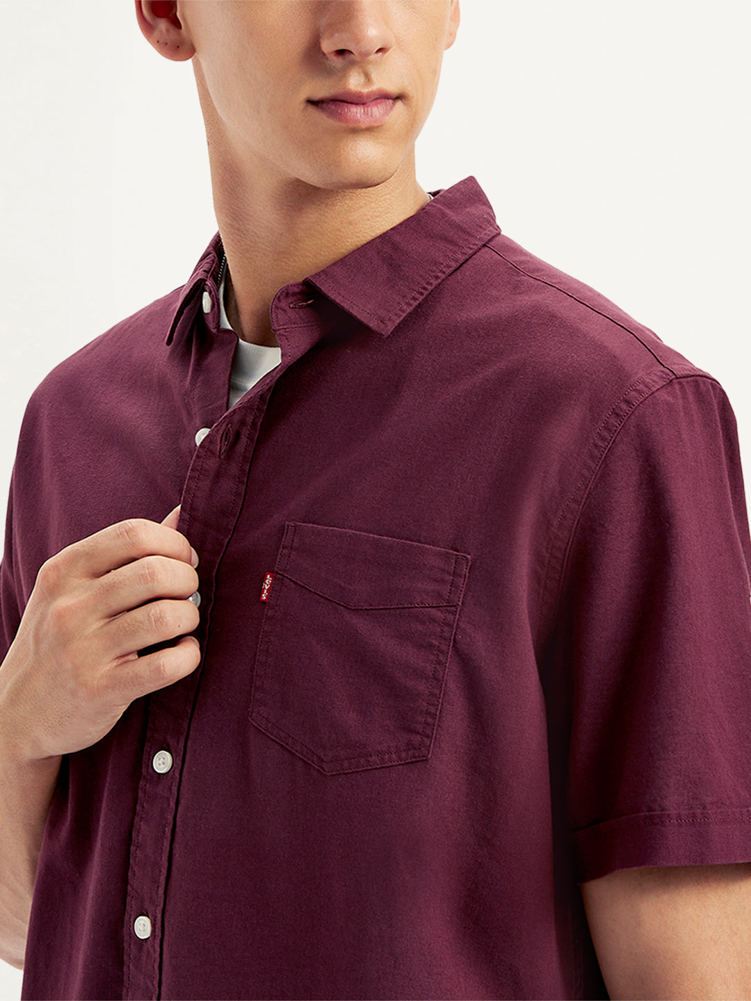 Men's Solid Slim Fit Shirt - fd106d8f-a29b-4281-bfaa-a9891c3d2f58 View