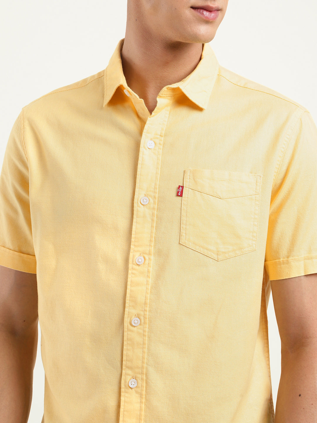 Men's Solid Slim Fit Shirt - 37e50404-f628-4173-84ac-27e2d71a7206 View