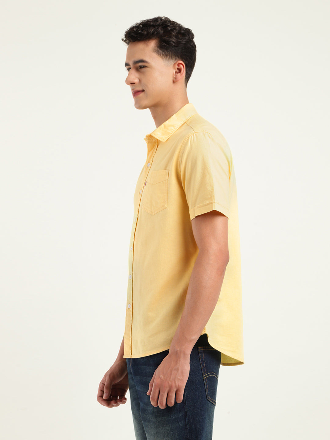 Men's Solid Slim Fit Shirt - dccdee95-0e6d-4d58-ac09-6d8f0ff91e08 View