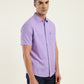 Men's Solid Slim Fit Shirt - Side View