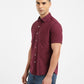Men's Solid Slim Fit Shirt - Side View