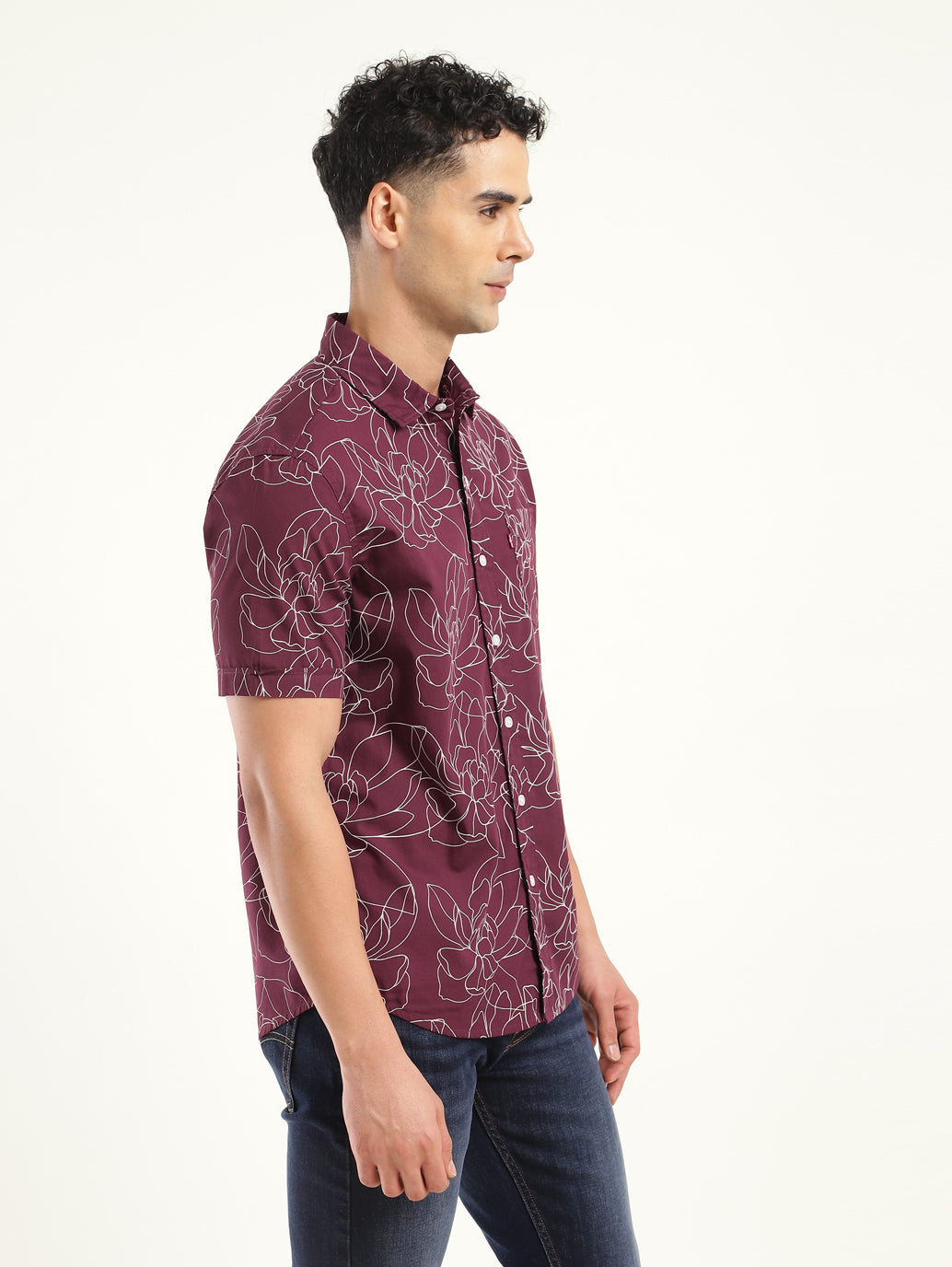 Men's All Over Printed Slim Fit Shirt - dd09fb13-e50c-4a4d-b2bb-3be9eda7bf8c View