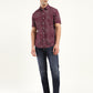 Men's All Over Printed Slim Fit Shirt - ModelFront View