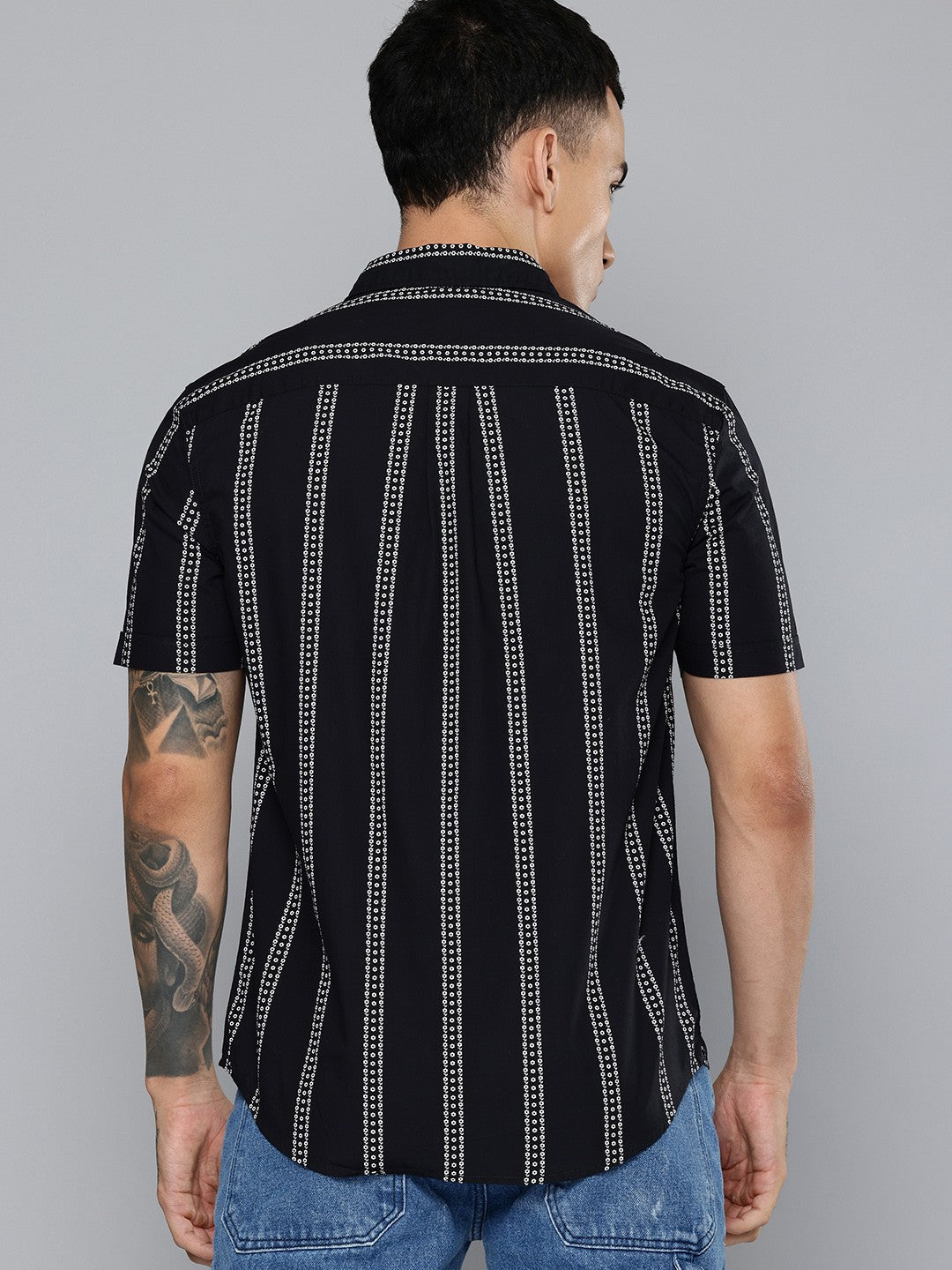 Men's Printed Slim Fit Shirt - 2 View