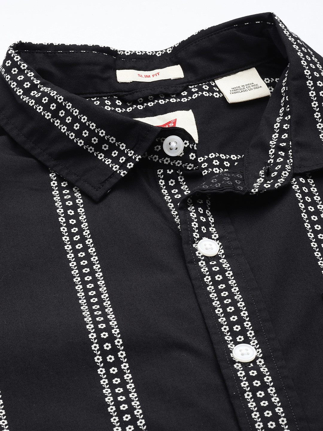 Men's Printed Slim Fit Shirt - 3 View