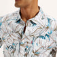 Men's Floral Slim Fit Shirt - Detail View