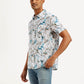 Men's Floral Slim Fit Shirt - Side View