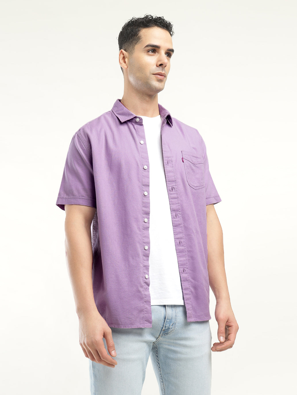 Men's Solid Slim Fit Shirt - Styleshot View