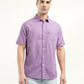 Men's Solid Slim Fit Shirt - Front View