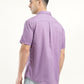 Men's Solid Slim Fit Shirt - Back View